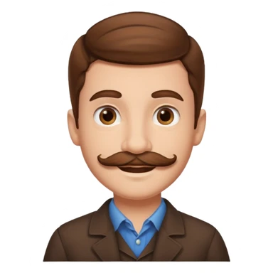 mustache Young boy,Big mustache. sticker