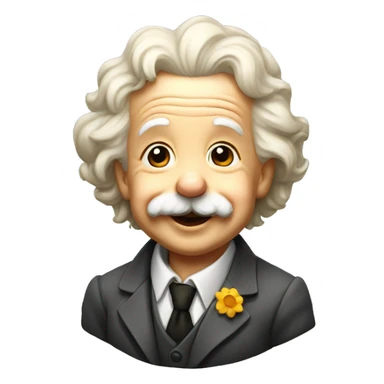 albert einstein happy infant badge sticker