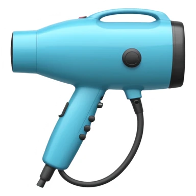 Blowdryer outline white sticker