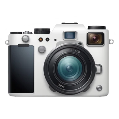 Mirrorless white camera
 sticker