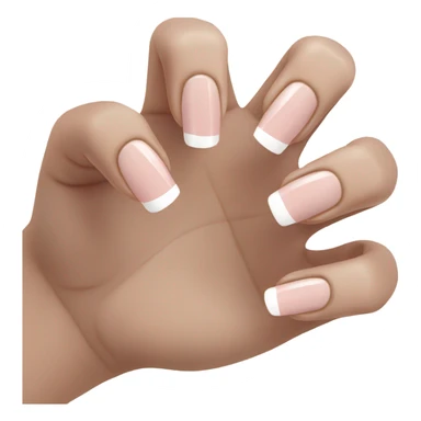 French tip nails sticker