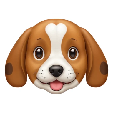 Beagle dog emoji sticker