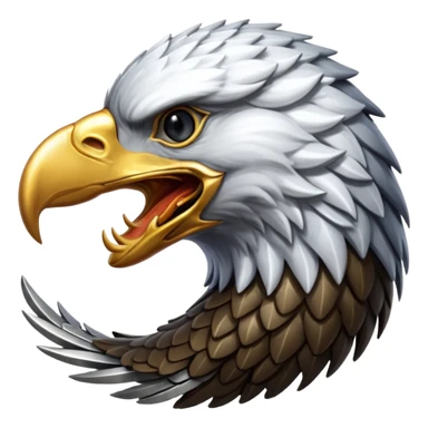 Silver Elder Scrolls Online eagle eating its tail Ouroboro sticker