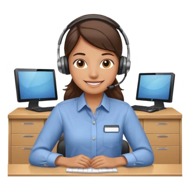 receptionist sticker