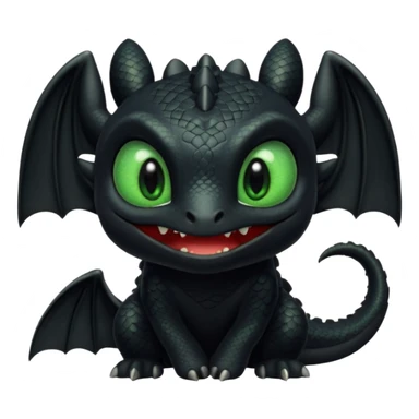 Toothless face only from how to train your Dragon sticker