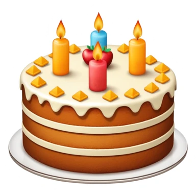 cake with separeated layer pieces sticker