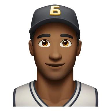 buff and handsome 24 year old man with brown eyes in a baseball hat outdoors sticker