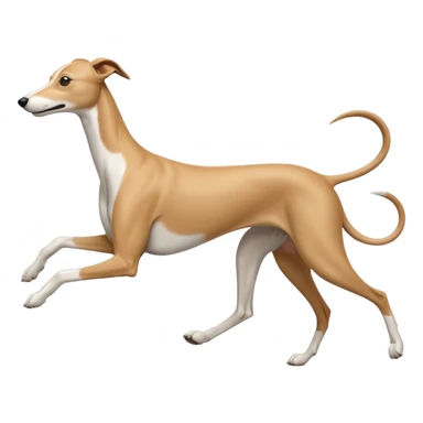 Greyhound running linear 𓃥 sticker