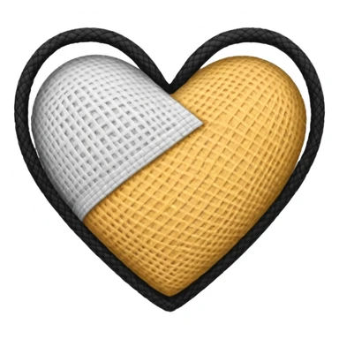 Black heart bandage sticker