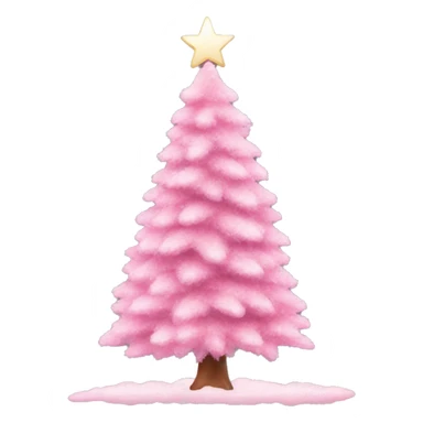 Aesthetic Christmas tree Pink￼ sticker