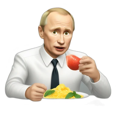 Putin eating pasteque sticker