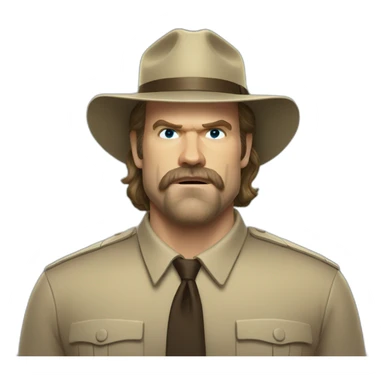 Jim Hopper David harbour sticker