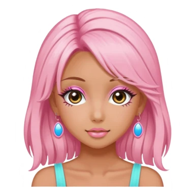 Pink Aesthetic Gyaru Summer Girl sticker