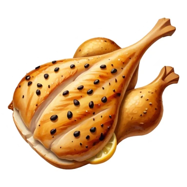 one Grilled Chicken breast sticker