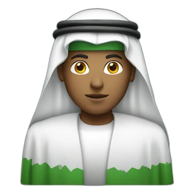 Android logo wearing a Saudi sticker