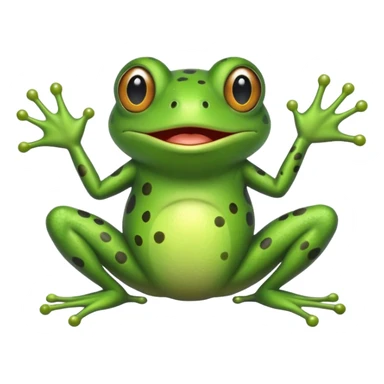 Frog breaking wind showing wind from bum sticker