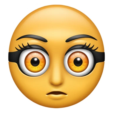 mascara de ojos sticker