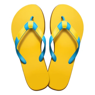 summer-themed emoji of a flip flop sticker