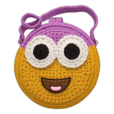 Crochet crossbody bag sticker