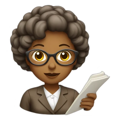 female genealogist conducting research sticker
