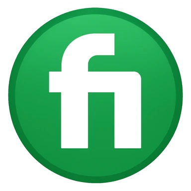 Convert this logo into a simple, round, and recognizable emoji style with a green and white color scheme. Remove any text and keep the design clean and minimalistic, suitable for an emoji. sticker