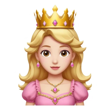 princess peach mixed with a peach sticker