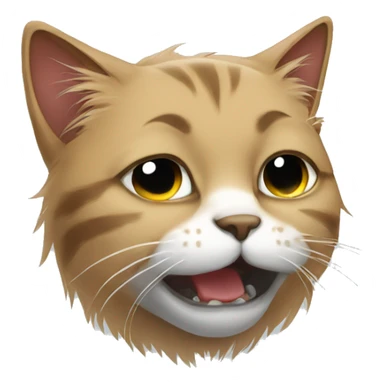 Homeless cat crying  sticker