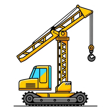 grue de construction sticker