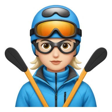 A person is skiing on the snow
person sticker