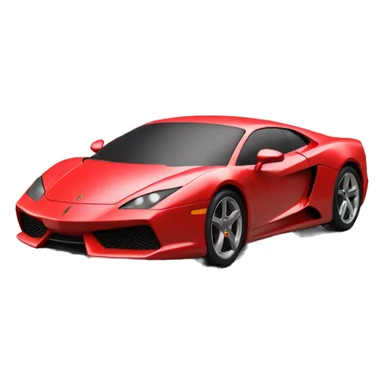 exotic car red 3d sticker
