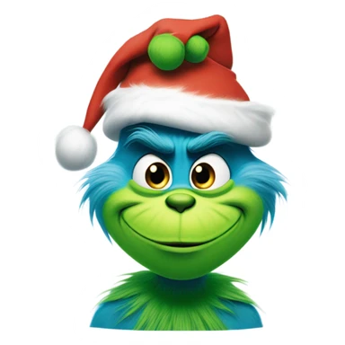 Blue grinch sticker