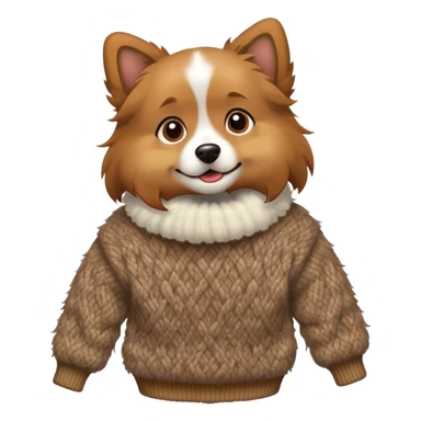 Dog wearing a sweater  sticker