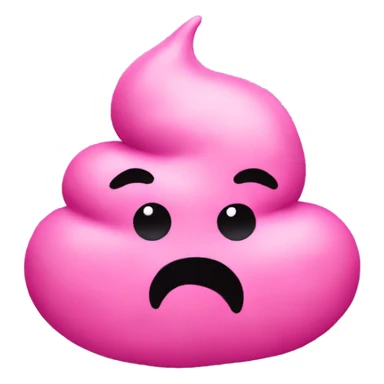 Pink poop emoji like this 💩 sticker