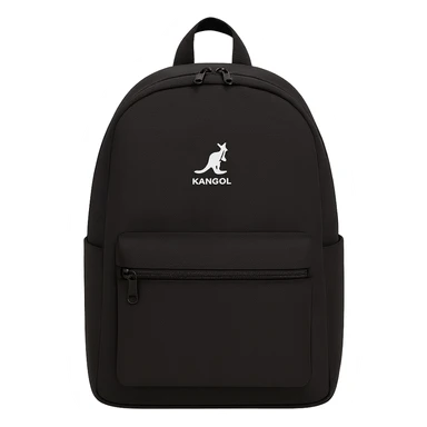 A Kangol backpack with small logo sticker