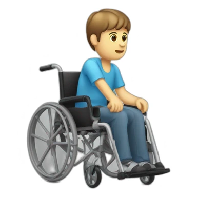 autistic crutch wheel chair sticker