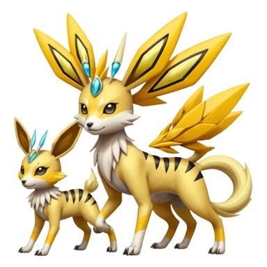 Meloetta-Renamon-Jolteon-Beedrill-Manectric-Palkia-Cresselia-fusion sticker