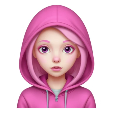 PINK ALIEN GIRL WEARING HOODIES



















 sticker