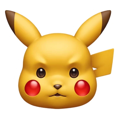 Un Pikachu rouge qui et triste sticker