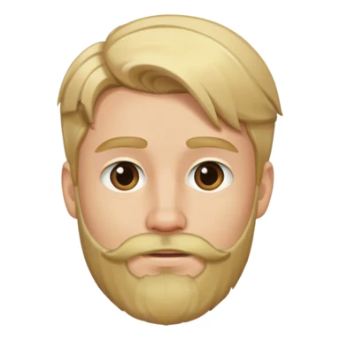 young man with blonde hair and neat medium beard sticker