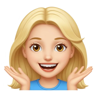 Девушка в диком восторге  sticker