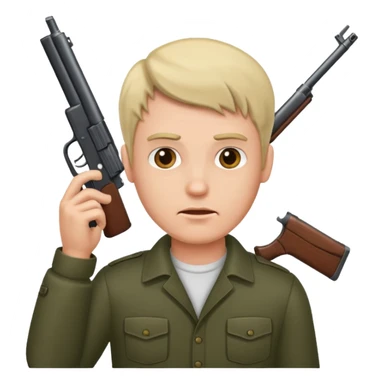 guy holding a gun to his head sticker