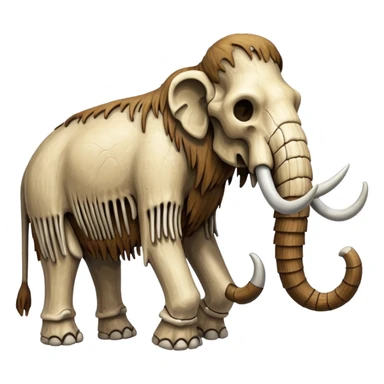 skeleton of a mammoth sticker