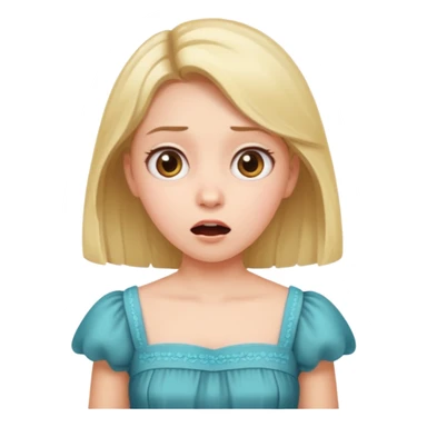 Girl farting sticker