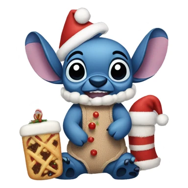 Stitch,Christmas,food sticker