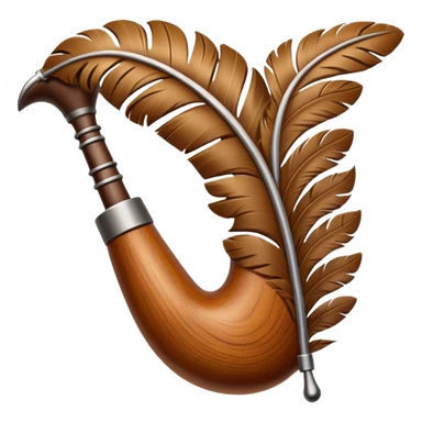 Feather shaped instrument sticker