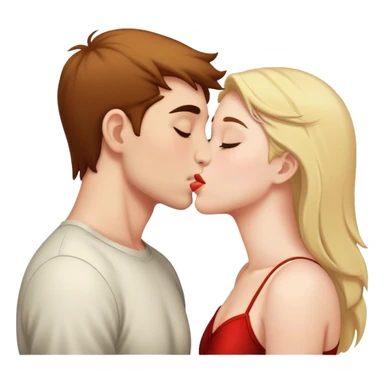 Me kissing my bf sticker