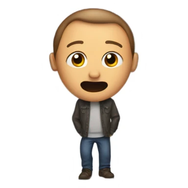 A man trapped in a closet sticker