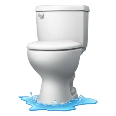 skibidi toilet overflowing with water sticker