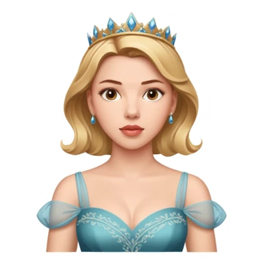 Scarlett Johansson in a princess dres sticker