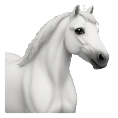 White Horse With black dots on the skin  sticker